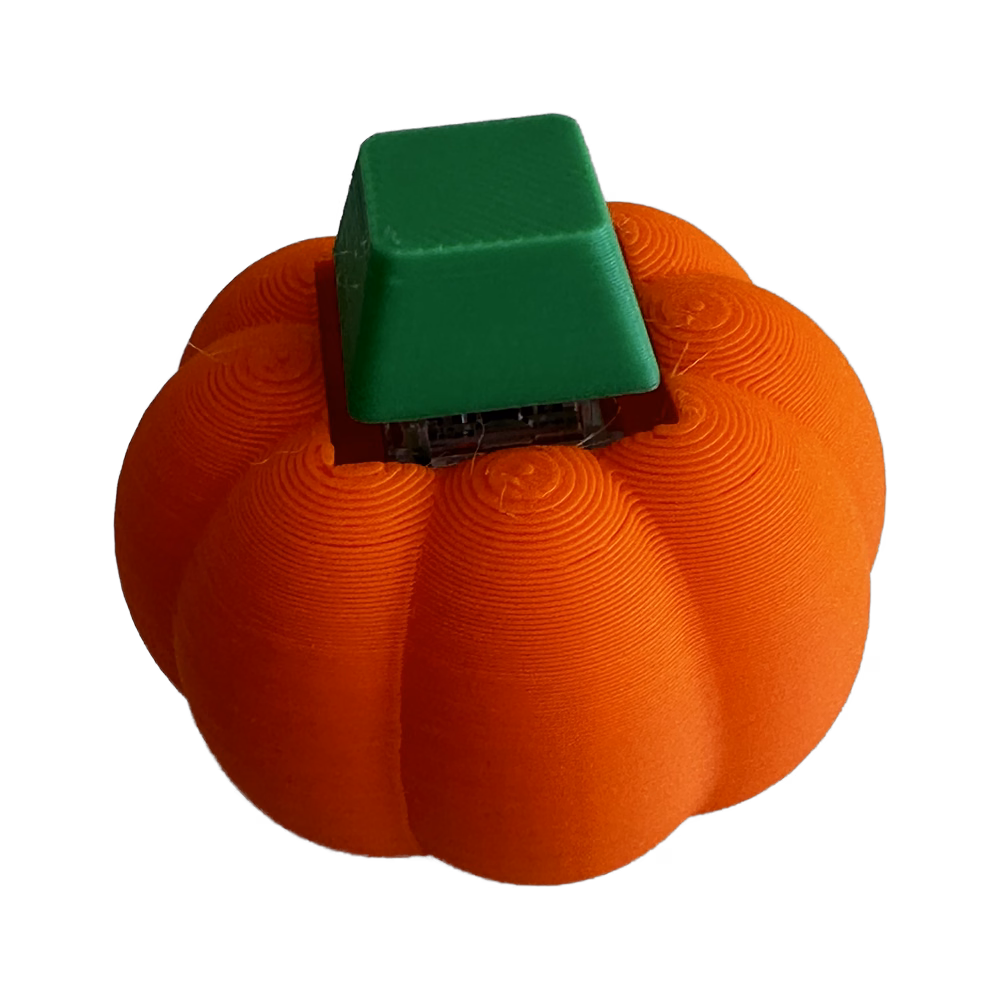 Pumpkin Clicker 3D printed desk toys in PLA